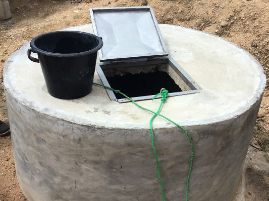 The well is ready for use